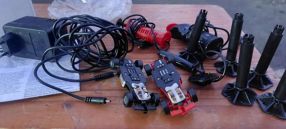 Slot cars x 2 and parts