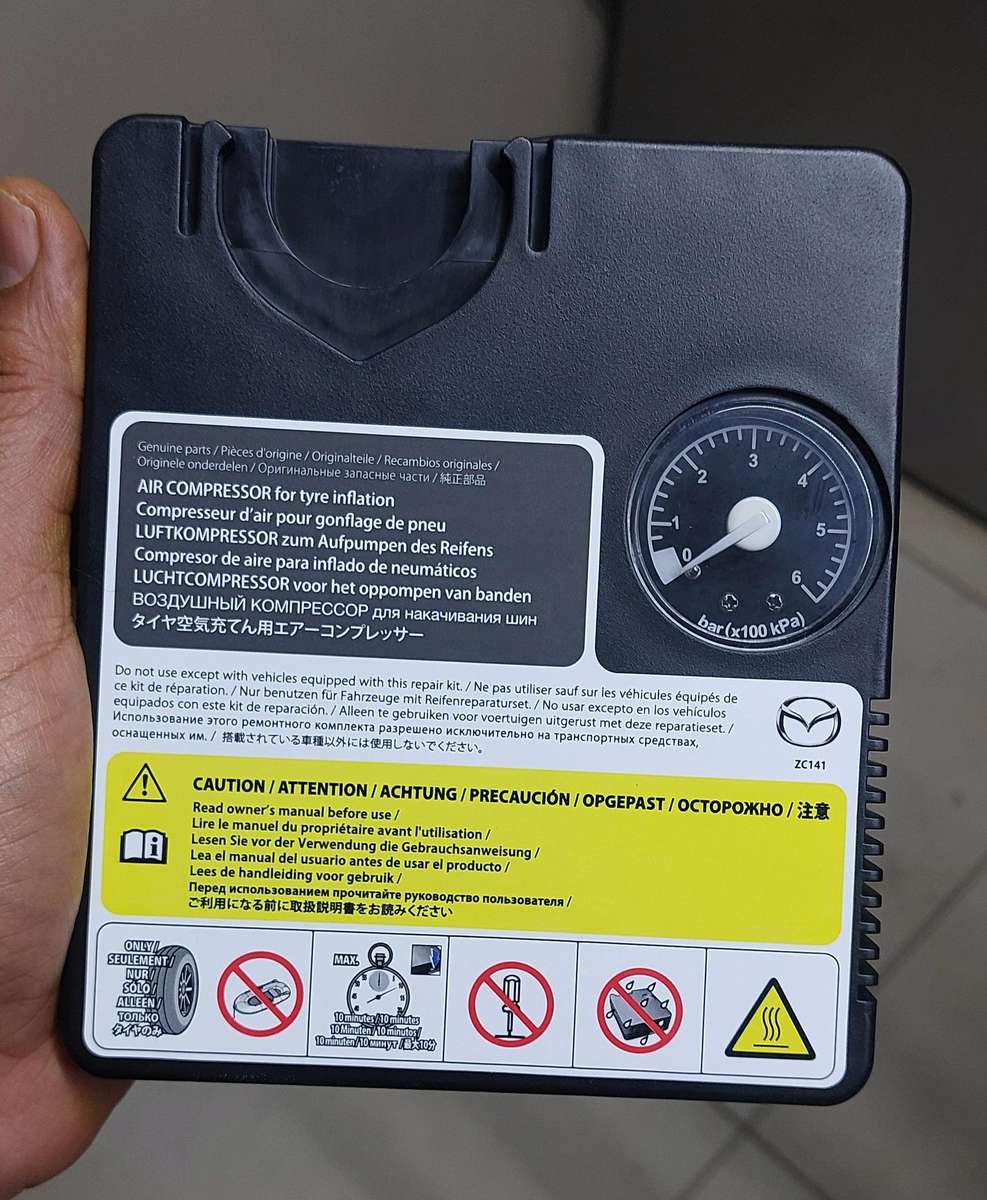 MAZDA 6 bar tyre air compressor FEW LEFT