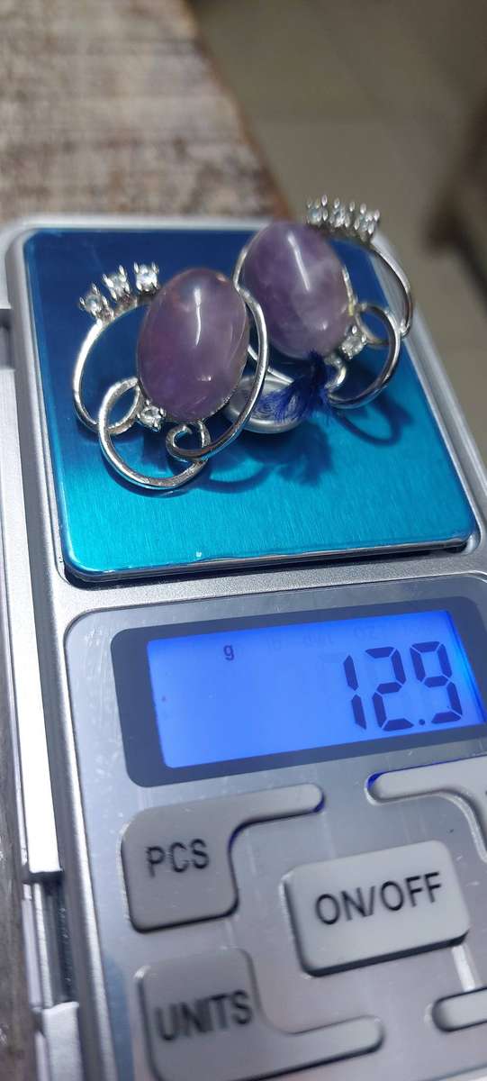 Vintage van gogh 925 clip on earings