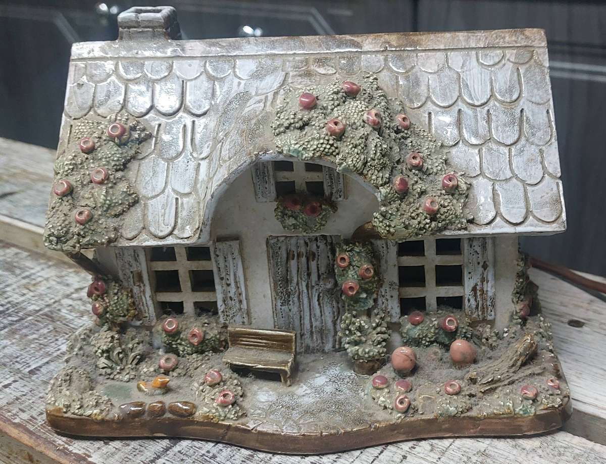 Vintage hand made house with lights