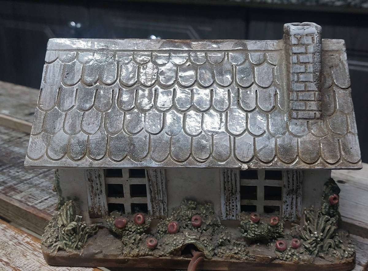 Vintage hand made house with lights