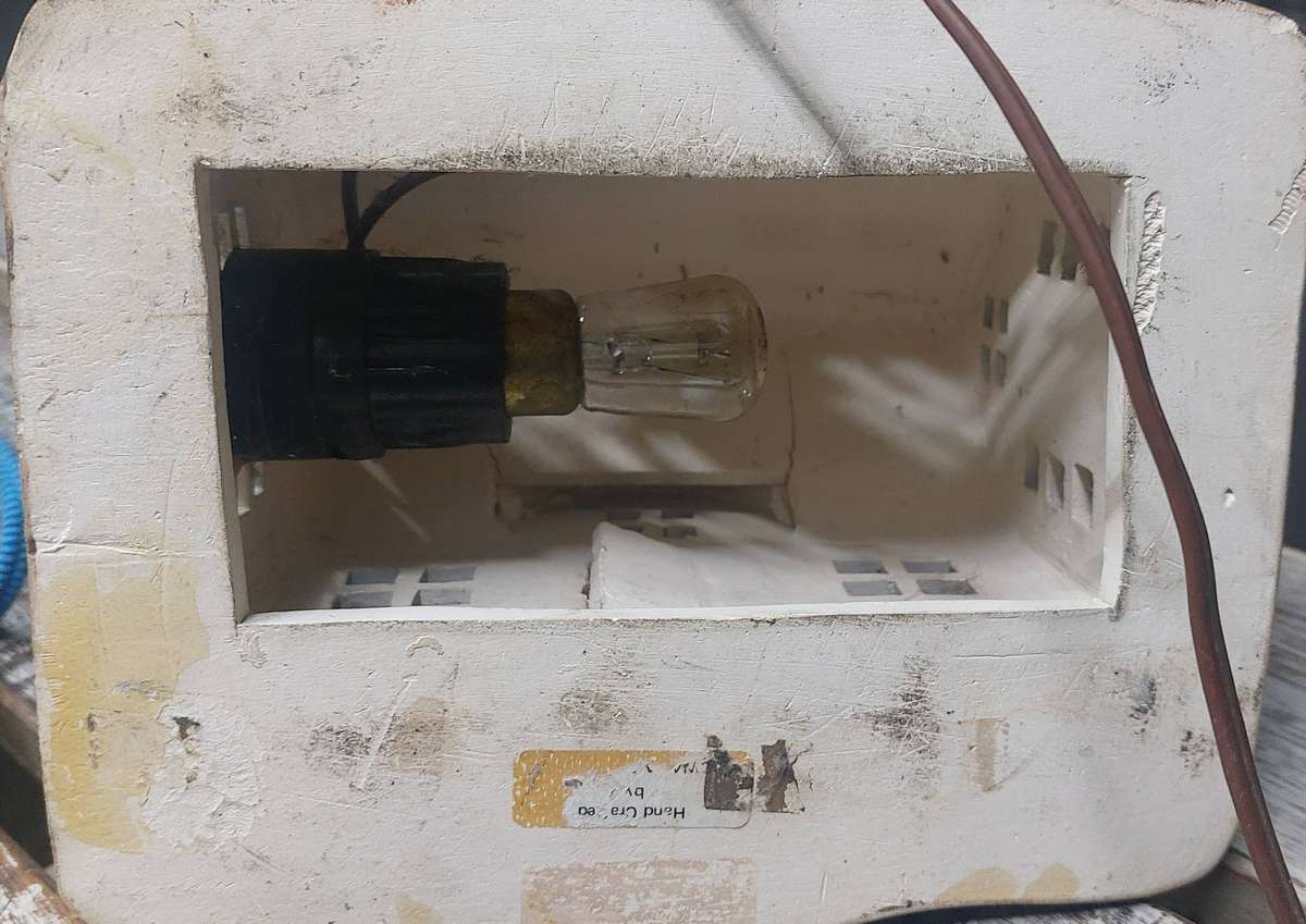 Vintage hand made house with lights