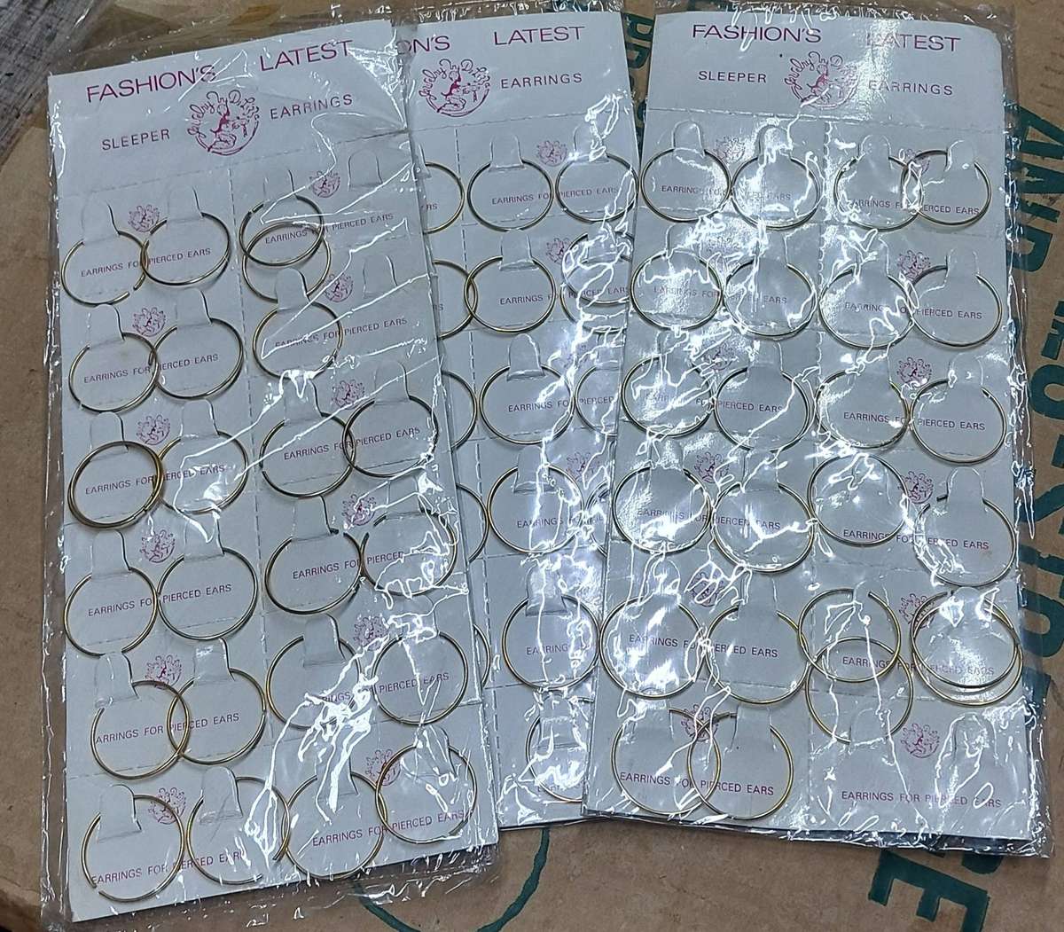 Sleeper earings bid for the lot never used