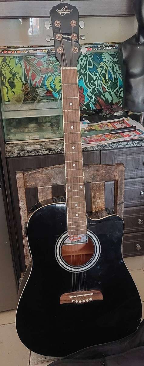 Oscar Schmidt Acoustic/Electric Guitar missing 1 string incl carry bag