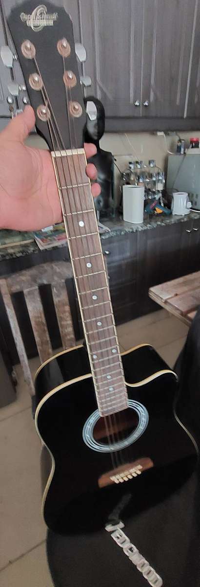 Oscar Schmidt Acoustic/Electric Guitar missing 1 string incl carry bag