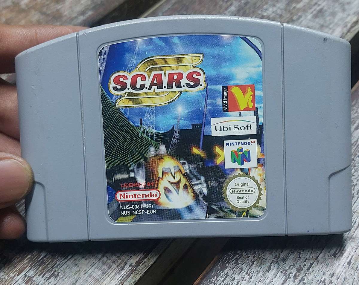 RARE Nintendo 64 game cartridge S.C.A.R.S. (Super Computer Animal Racing Simulation).
