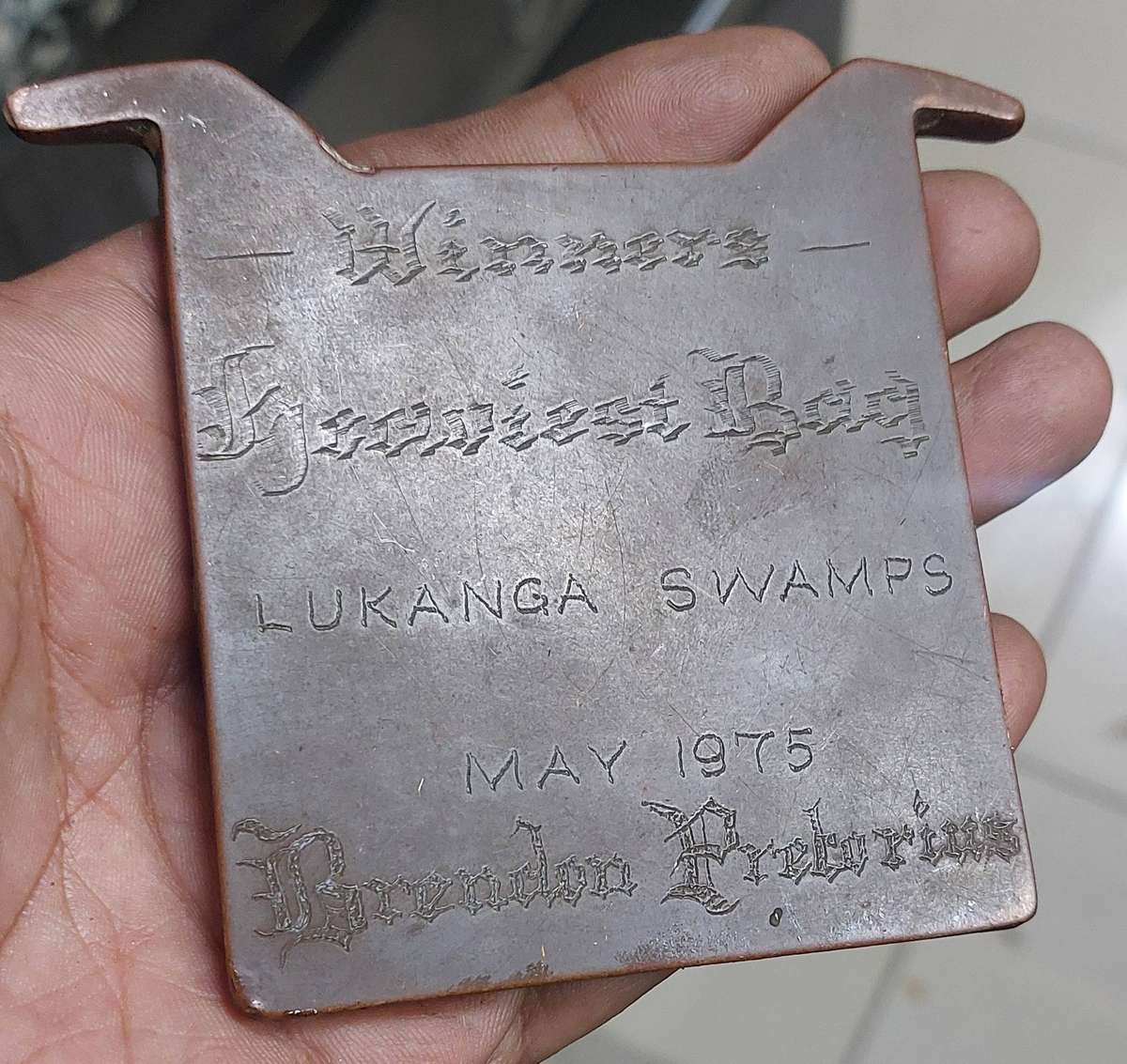 Vintage solid copper anode weight 366g