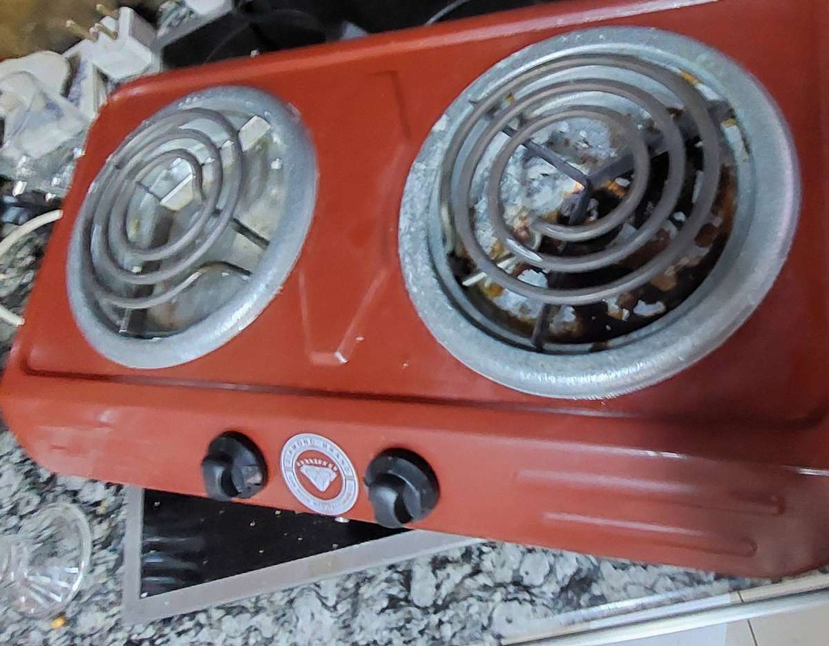 2 plate electric stove