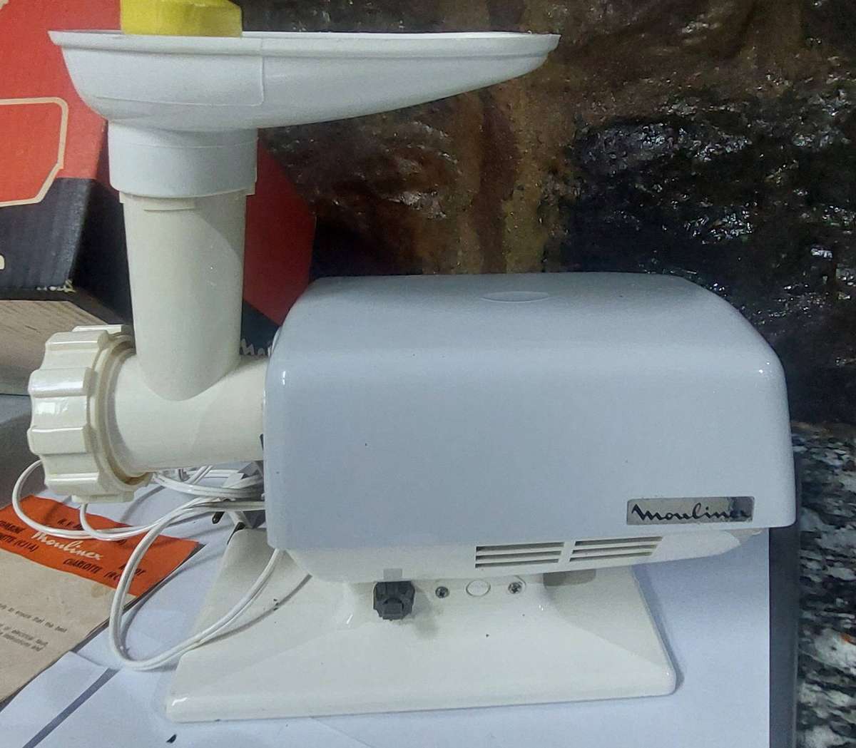 Vintage 1967 LIKE NEW boxed Moulinex Jeannette Meat Grinder