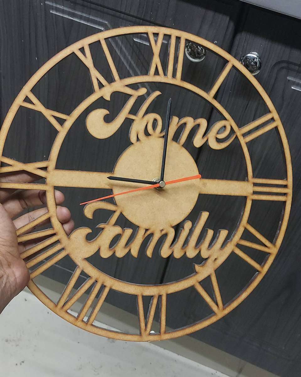 Wooden wall clock works