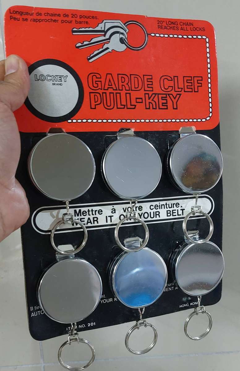 Vintage prison  guard style stainless key pull chain made in Hong Kong money back guarantee