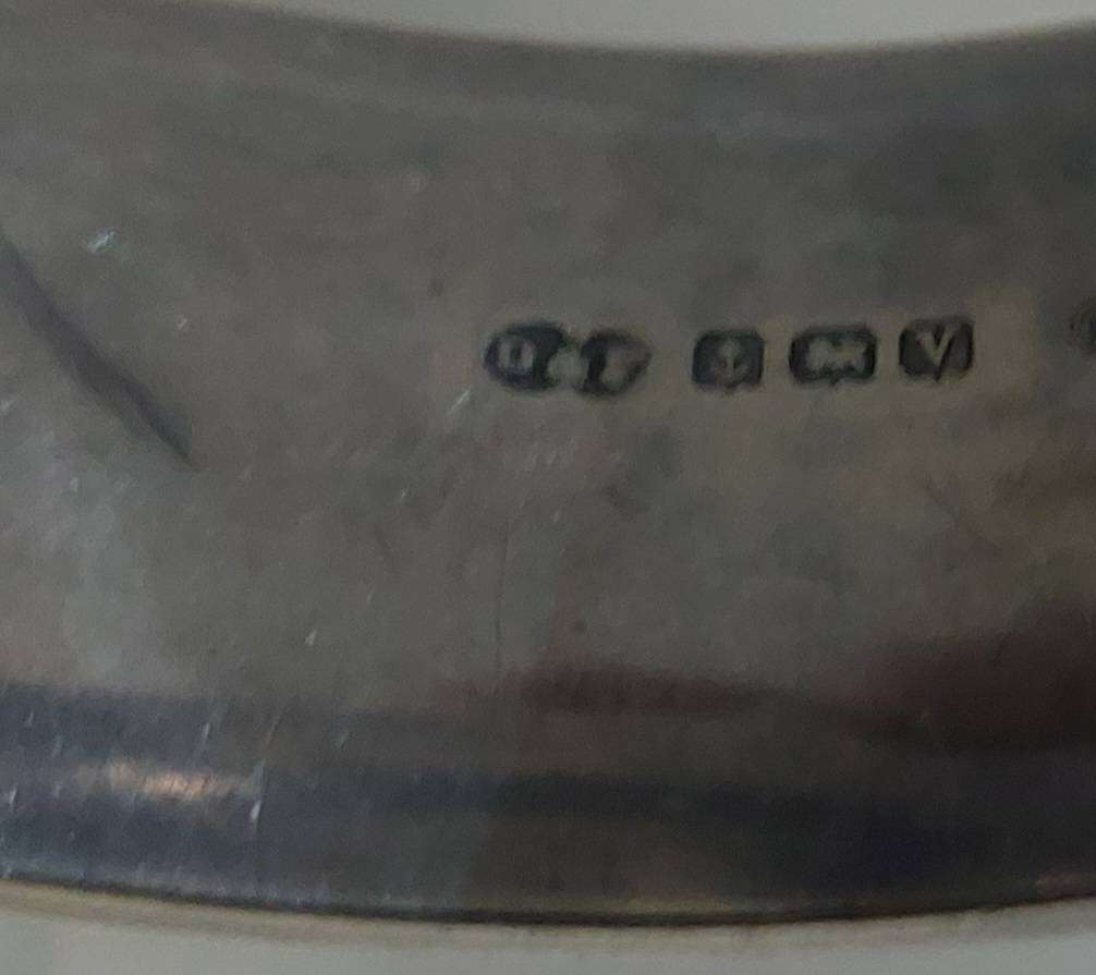 Vintage Solid silver cuff weight  50.53 gram