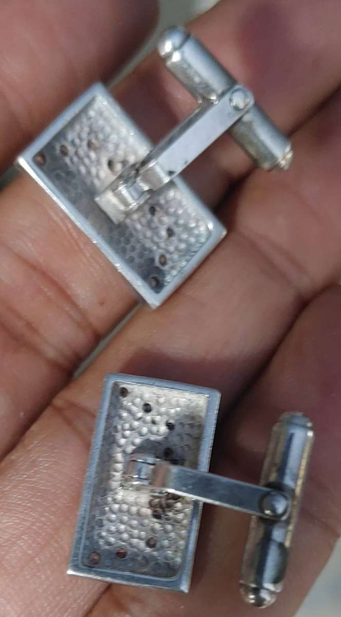 solid silver cufflinks clearly marked