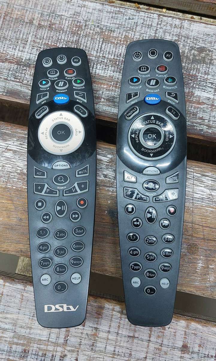 2 x a7 dstv remotes with light up buttons
