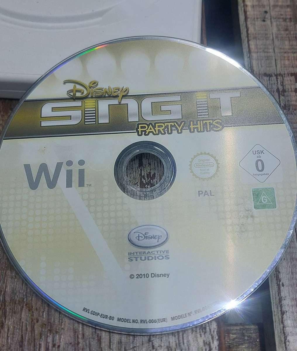 Nintendo wii sing it party hits disc only