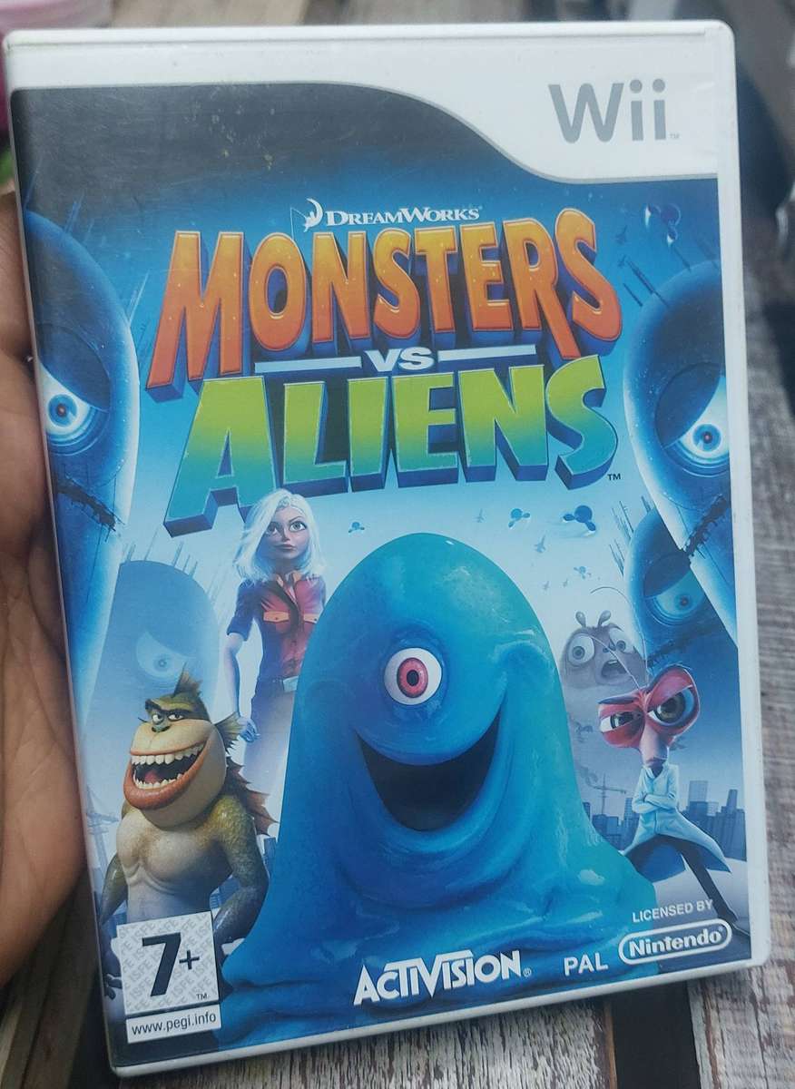 Nintendo wii monsters vs aliens game
