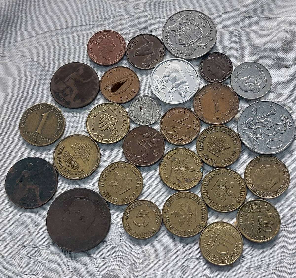 Very Old coins bid for the lot