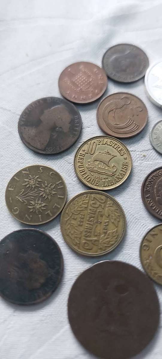 Very Old coins bid for the lot