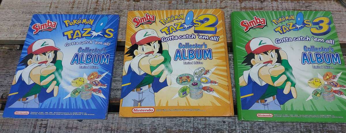 Vintage pokemon collectable books with tazo
