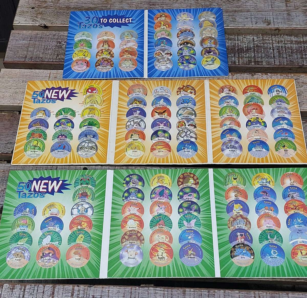Vintage pokemon collectable books with tazo