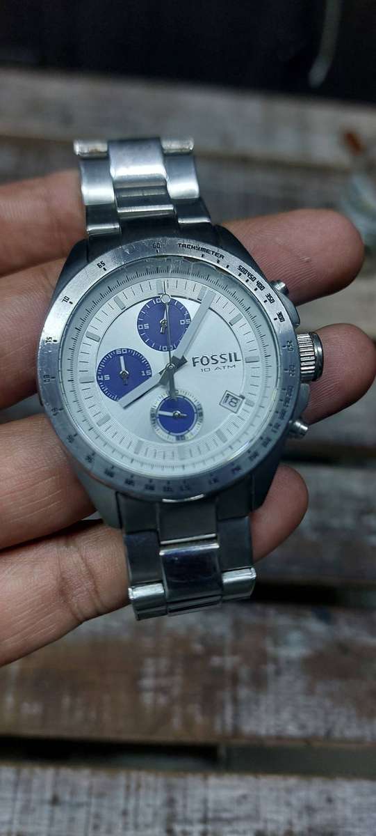 Large Vintage Mens fossil watch