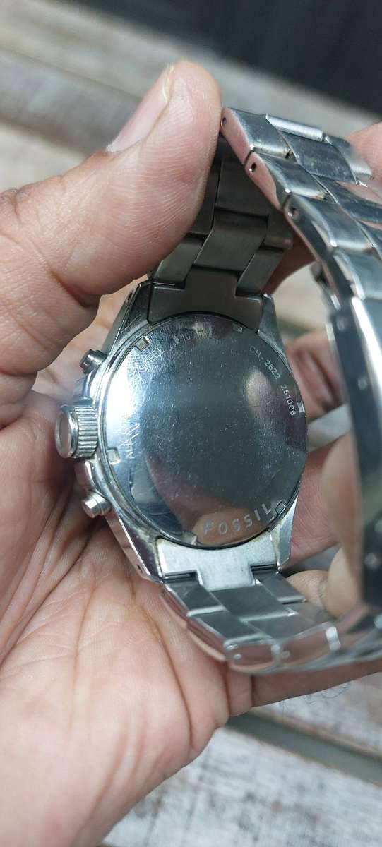 Large Vintage Mens fossil watch