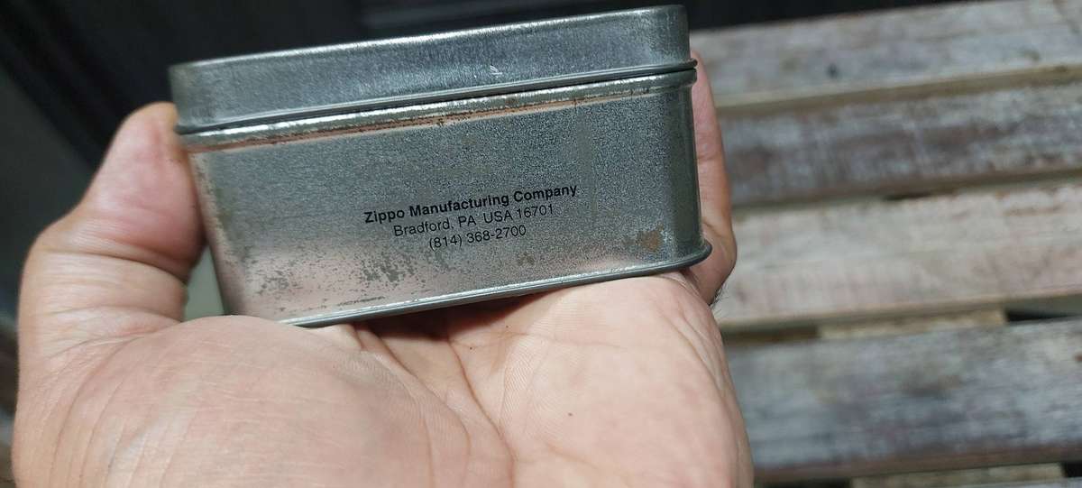 Vintage collectable beatles zippo lighter and Keychain in metal box