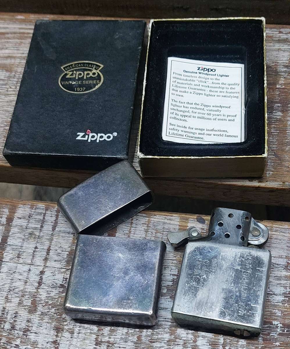 Vintage old zippo lighter