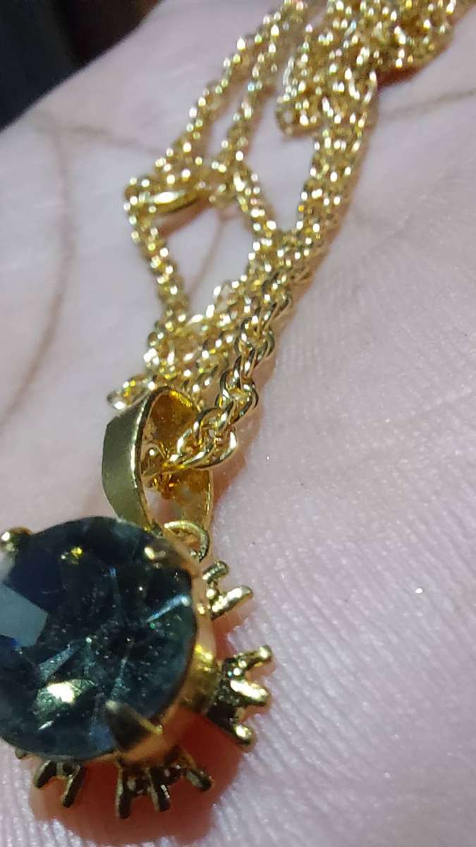 Vintage rope chain and pendant