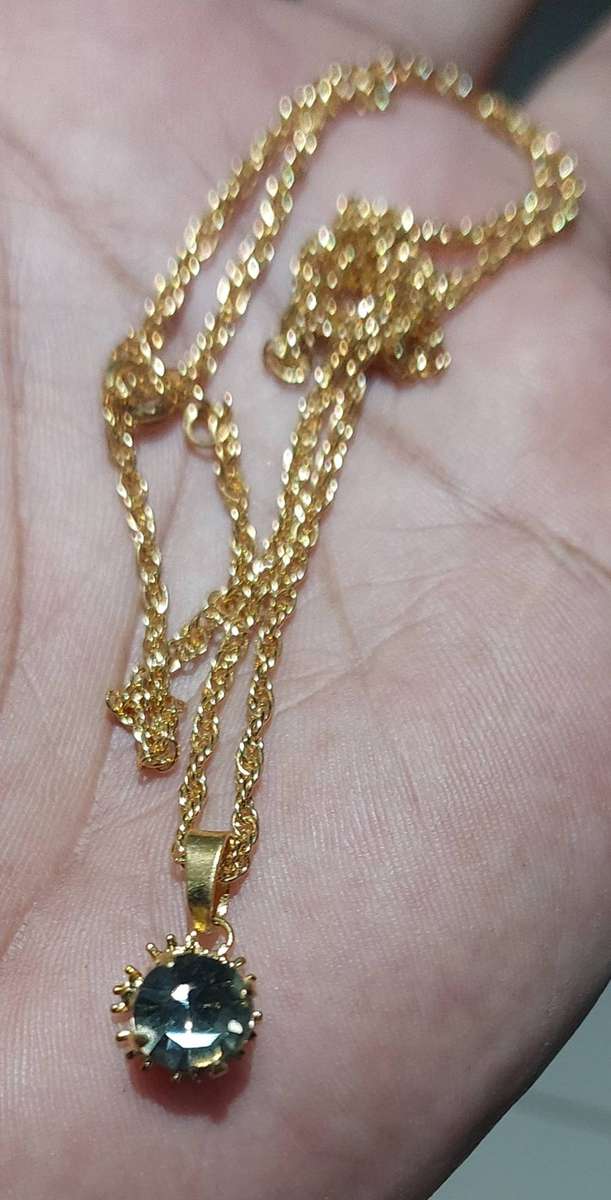 Vintage rope chain and pendant