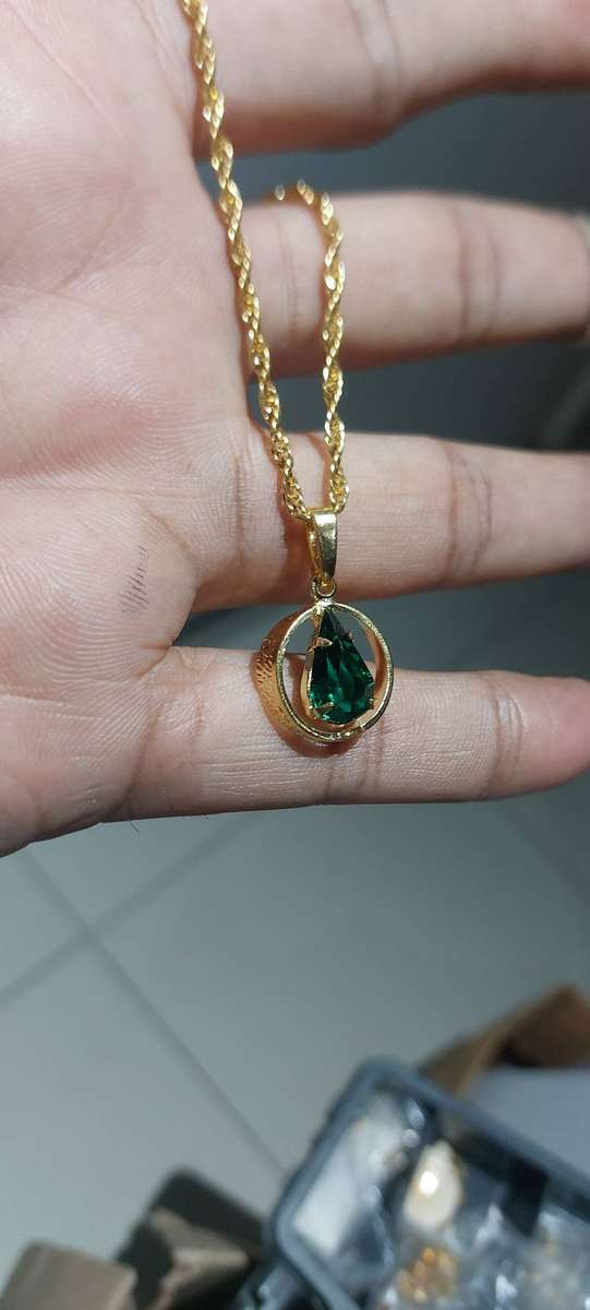 Vintage rope neck chain and pendant