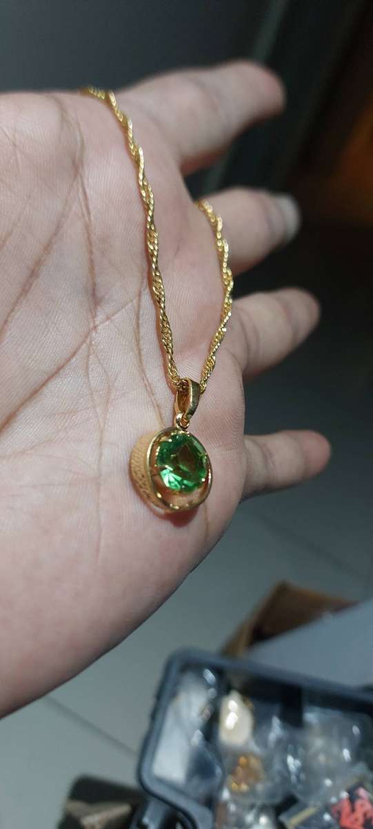 Vintage rope chain  and pendant