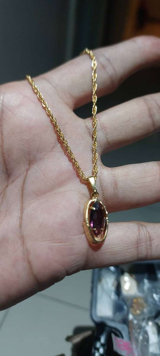 Vintage rope chain and pendant