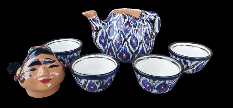 RARE vintage Uzbekistan handmade and painted