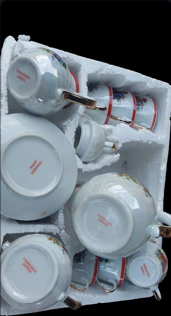tea set written yamasen japan under each piece