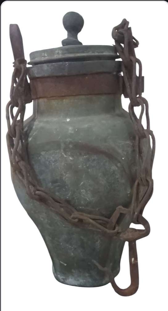 FOR THE COLLECTOR `PURE COPPER JAR VERY HEAVY