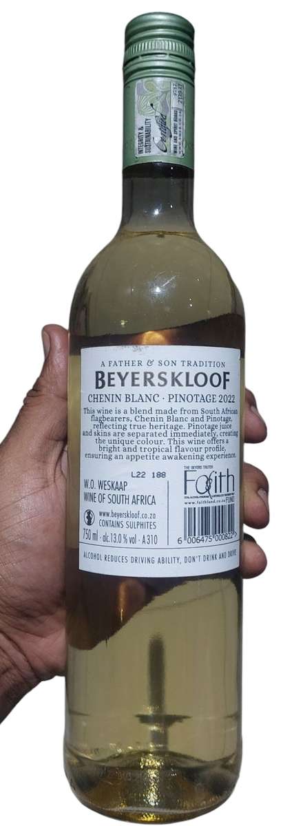 BAYERSKLOOF 2022 CHENIN BLANC. PINOTAGE