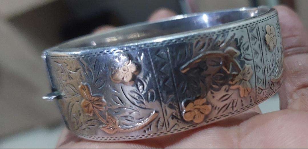 Vintage Solid silver cuff weight  50.53 gram