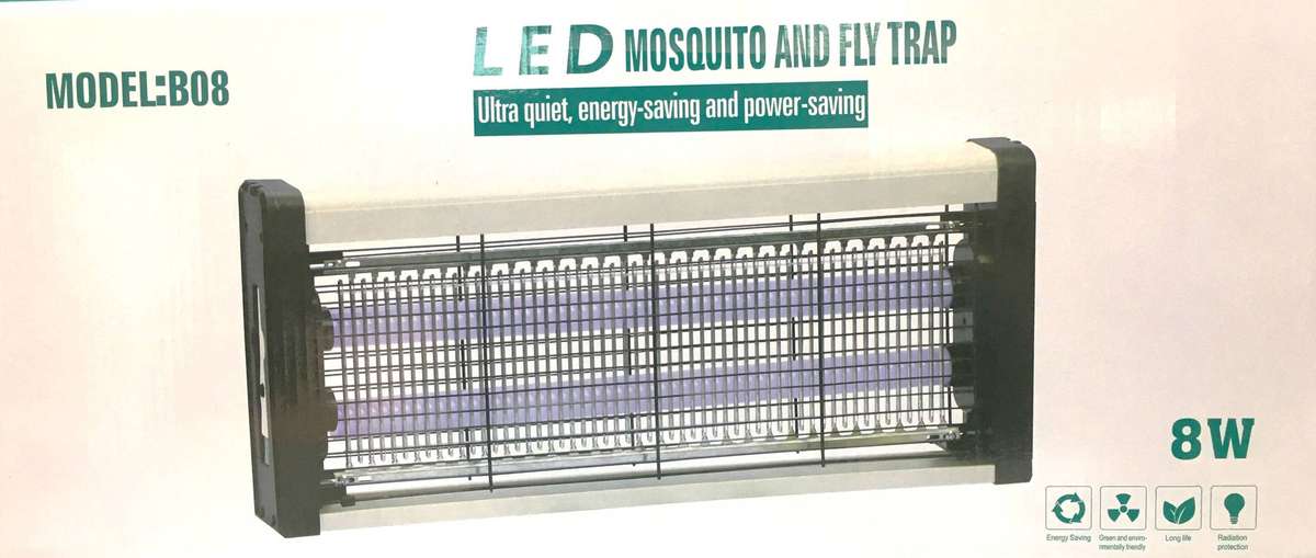 8W LED ULTRA QUIET MOSQUITO AND FLY TRAP ENERGY-SAVING & POWER-SAVING