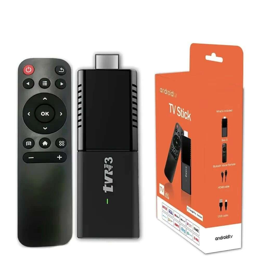 4K ANDROID TV TVR TV STICK 2.4/5G WIFI 13.0 2GB+16GB