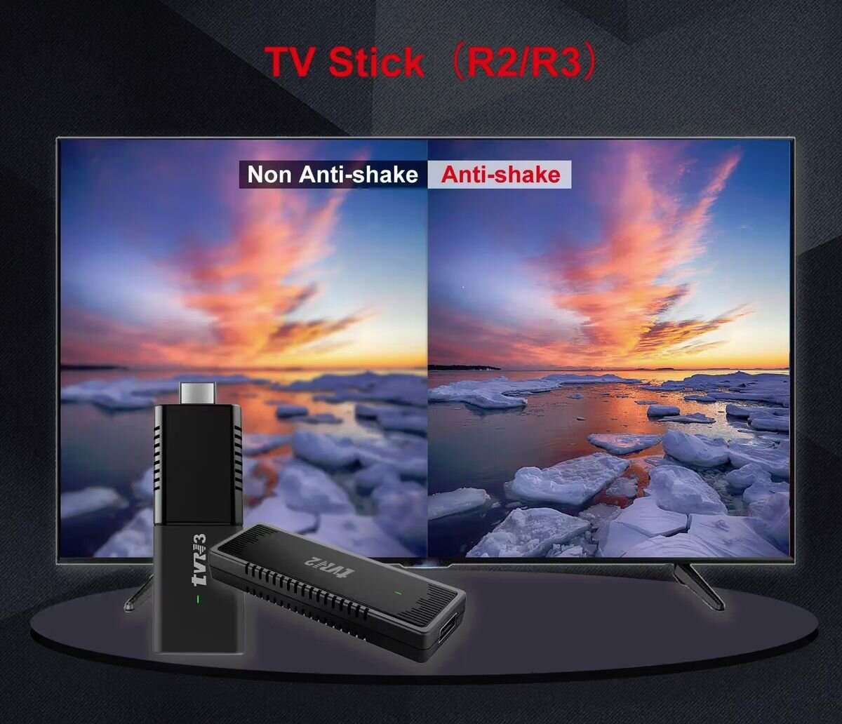 4K ANDROID TV TVR TV STICK 2.4/5G WIFI 13.0 2GB+16GB