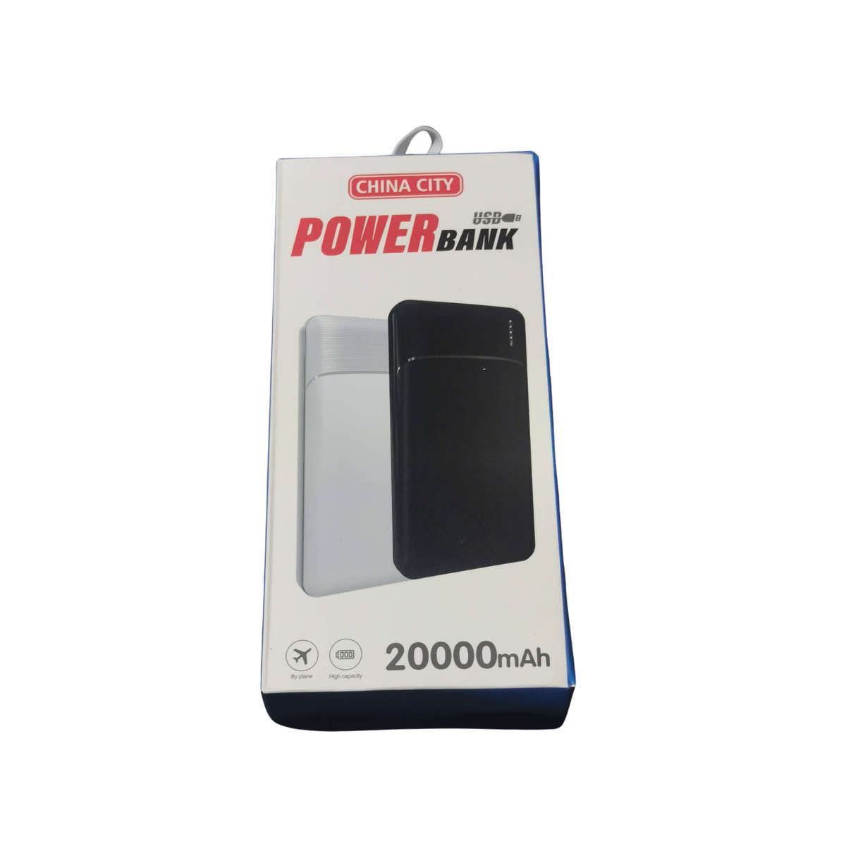 20,000mAh Power Bank  Dual USB + USB-C Fast Charging