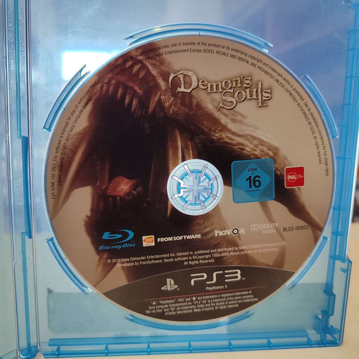 Demon's Souls PlayStation 3 PS3 Disc Only
