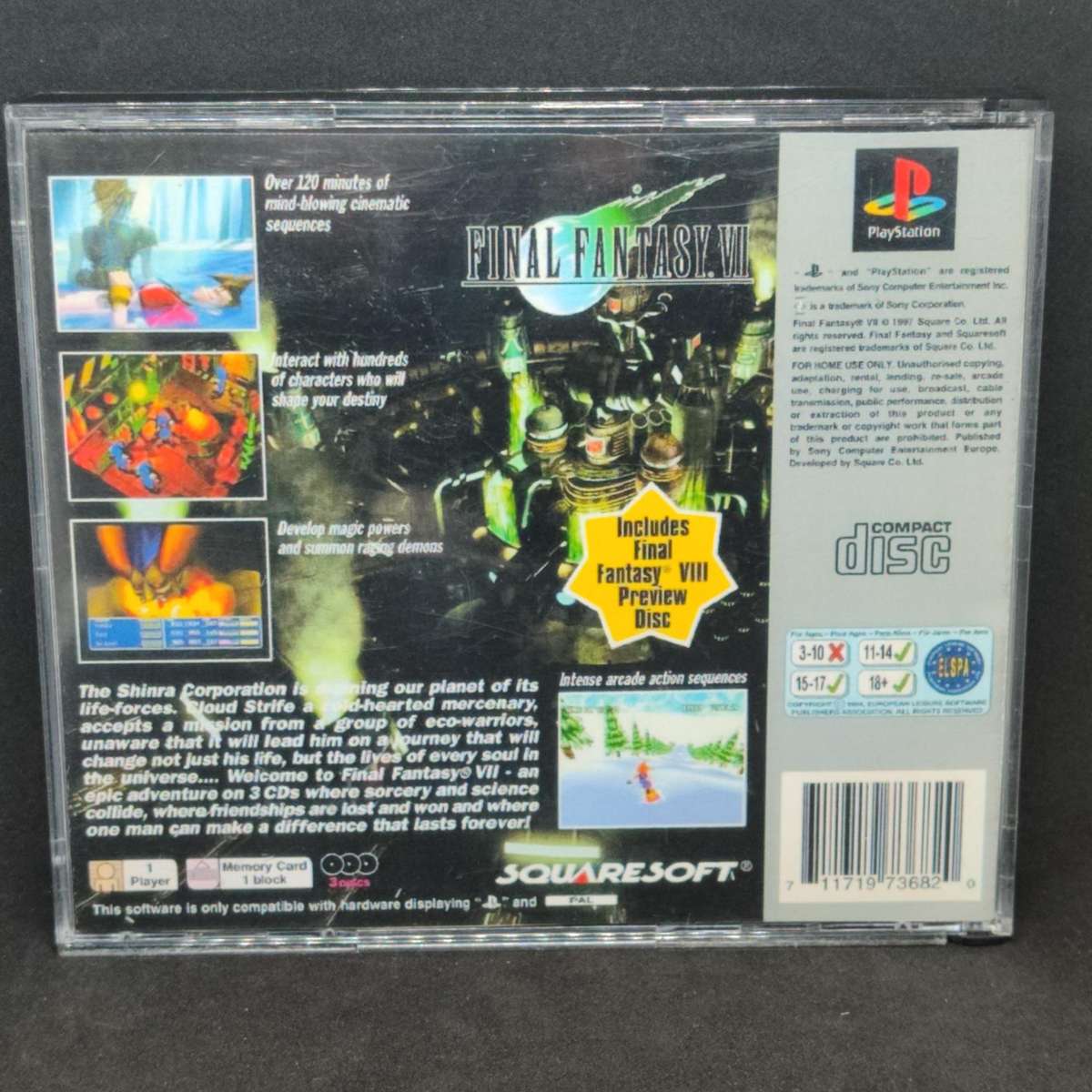 Final Fantasy VII PlayStation PS One