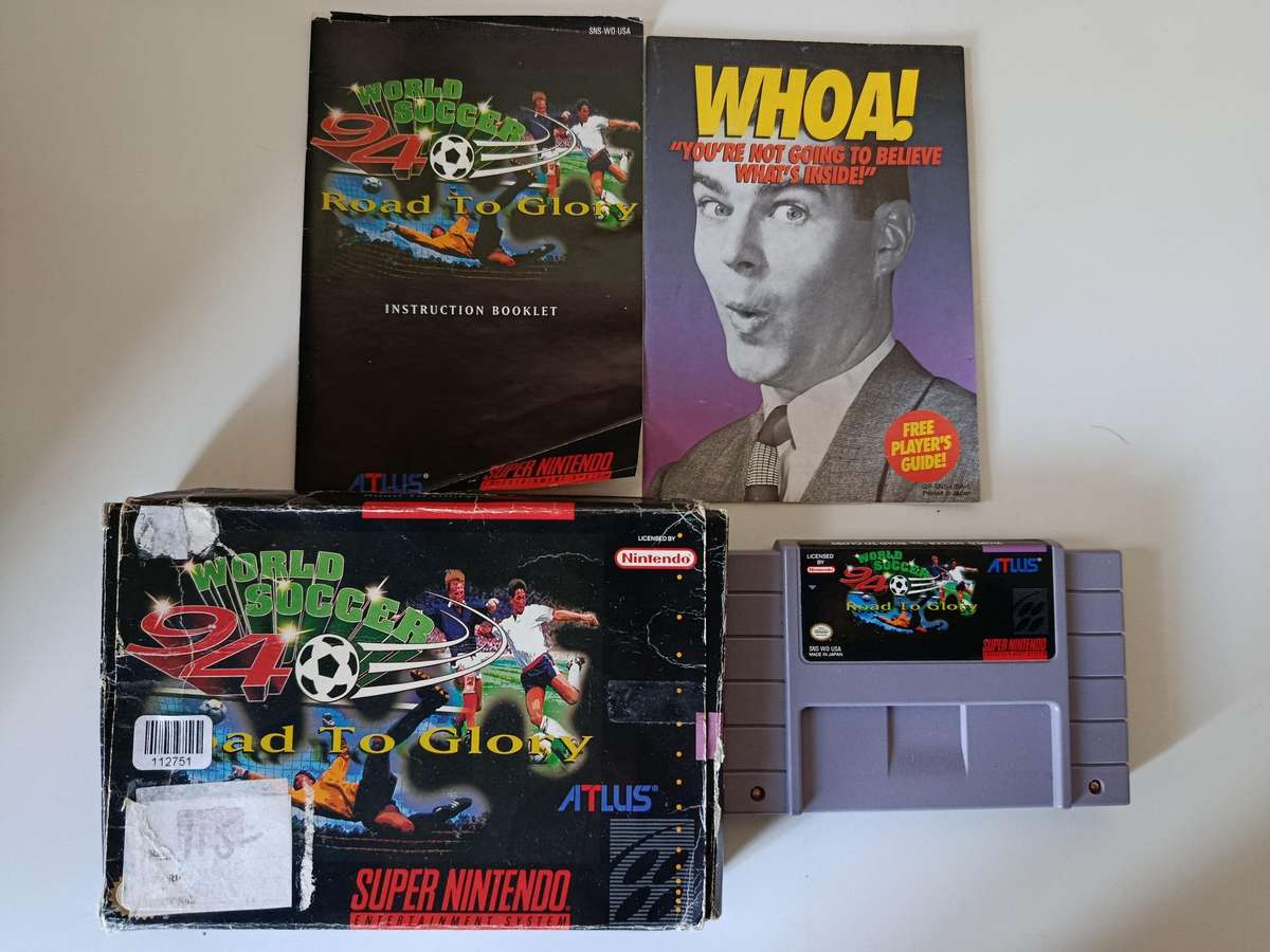 World Soccer 94 Road to Glory Super Nintendo SNES US NTSC