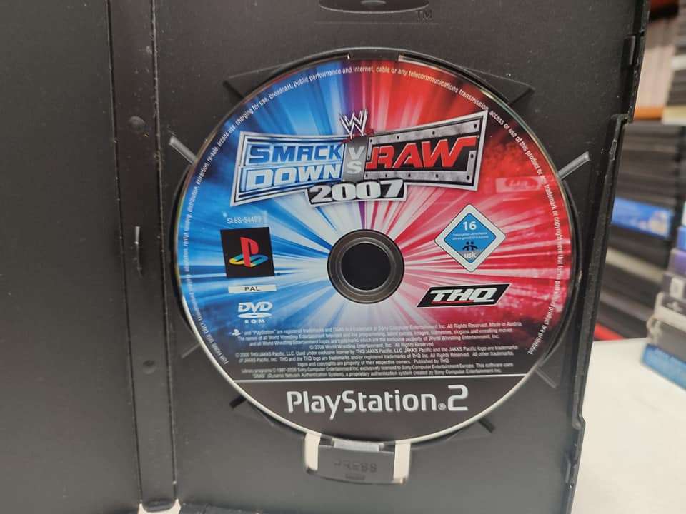 Smackdown Vs Raw 2007 PlayStation 2 PS2 Disc Only