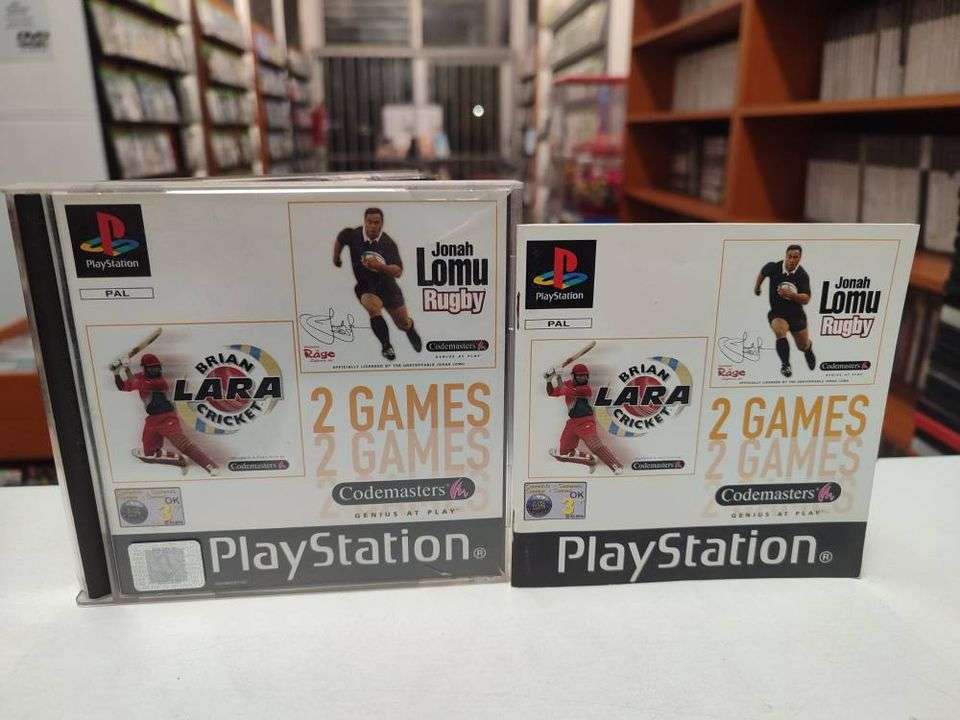 Jonah Lomu Rugby / Brian Lara Cricket Playstation PS1