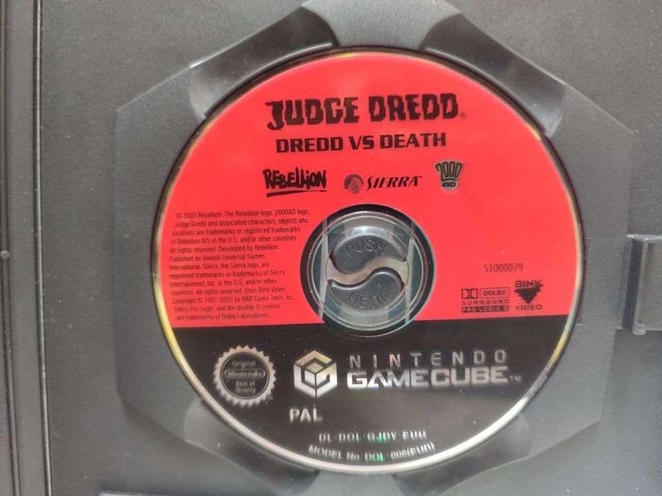 Judge Dredd : Dredd Vs Death Nintendo GameCube Pal Disc Only