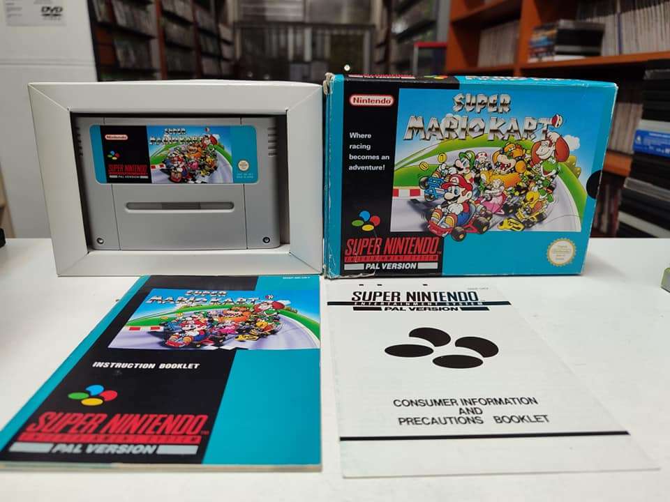 Super Mario Kart Super Nintendo SNES Pal