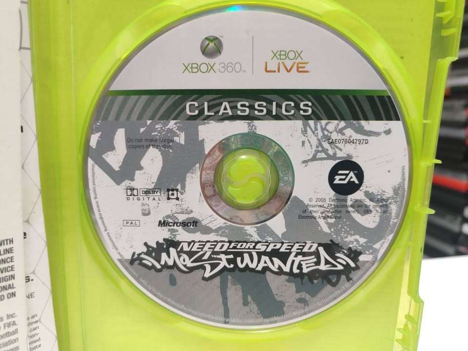 Need for Speed Most Wanted 2005 Xbox 360 disc only